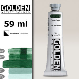 G072 - 1142 Verde di Cobalto S4 Acrilico Extra Fine Heavy Body 59 ML Golden