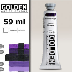 G046 - 1150 Porpora Dioxazine S6 Acrilico Extra Fine Heavy Body 59 ML Golden