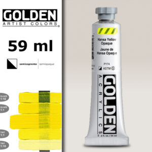 G009 - 1191 Giallo Hansa Opaco S4 Acrilico Extra Fine Heavy Body 59 ML Golden
