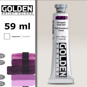 G041 - 1253 Violetto Permanente Scuro S7 Acrilico Extra Fine Heavy Body 59 ML Golden