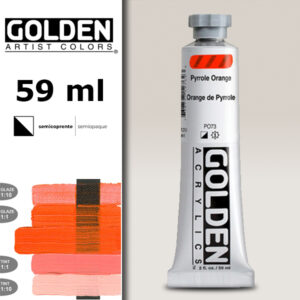 G021 - 1276 Arancio Pyrrole Acrilico Extra Fine S8 Heavy Body 59 ML Golden