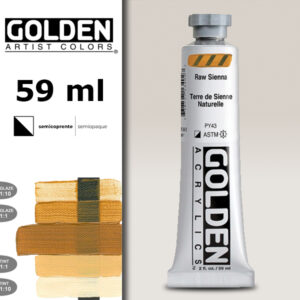 G089 - 1340 Terra di Siena Naturale S1 Acrilico Extra Fine Heavy Body 59 ML Golden