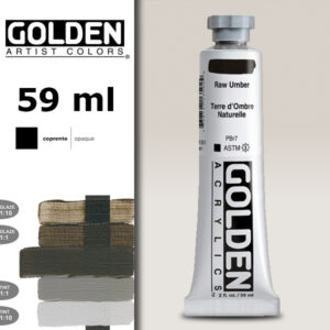 G100 - 1350 Terra d'Ombra Naturale S1 Acrilico Extra Fine Heavy Body 59 ML Golden