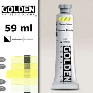 G001 - 1375 Giallo di Titanio S1 Acrilico Extra Fine Heavy Body 59 ML Golden