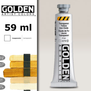 G088 - 1386 Giallo Ossido Fine S3 Acrilico Extra Fine Heavy Body 59 ML Golden