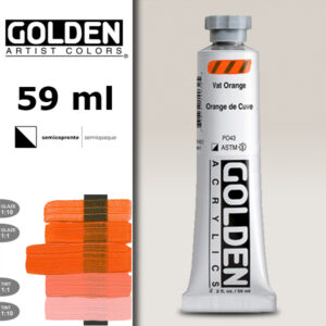 G020 - 1403 Arancio Atra. Acrilico Extra Fine S8 Heavy Body 59 ML Golden