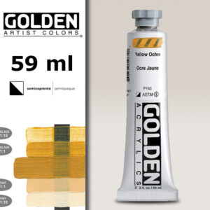 G086 - 1407 Ocra Giallo S1 Acrilico Extra Fine Heavy Body 59 ML Golden