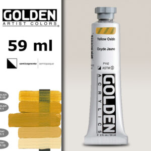 G087 - 1410 Giallo di Ossido S1 Acrilico Extra Fine Heavy Body 59 ML Golden