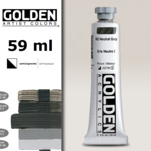 G109 - 1442 Grigio Neutro N2 S1 Acrilico Extra Fine Heavy Body 59 ML Golden
