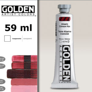 G036 - 1450 Cremisi Alizarina S7 Acrilico Extra Fine Heavy Body 59 ML Golden