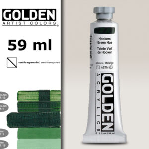 G073 - 1454 Verde Hooker S7 Acrilico Extra Fine Heavy Body 59 ML Golden