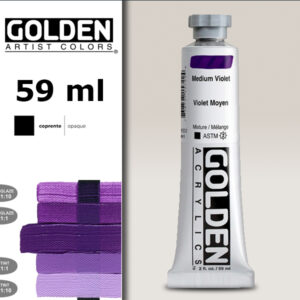 G043 - 1572 Violetto Medio S6 Acrilico Extra Fine Heavy Body 59 ML Golden
