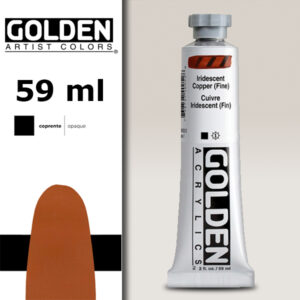 G118 - 4005 Rame Iridescente Fine S7 Acrilico Extra Fine Heavy Body 59 ML Golden