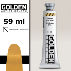 G121 - 4010 Oro Iridescente Fine S6 Acrilico Extra Fine Heavy Body 59 ML Golden