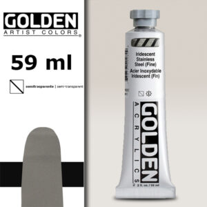 G131 - 4028 Acciaio Iridescente Fine S5 Acrilico Extra Fine Heavy Body 59 ML Golden