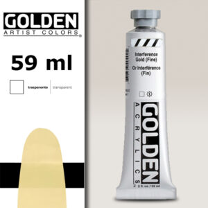 G136 - 4040 Oro Interferenza Fine S7 Acrilico Extra Fine Heavy Body 59 ML Golden