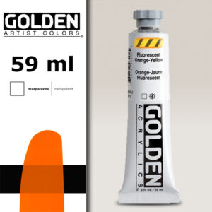 G143 - 4640 Aranciogiallo Fluo S5 Acrilico Extra Fine Heavy Body 59 ML Golden