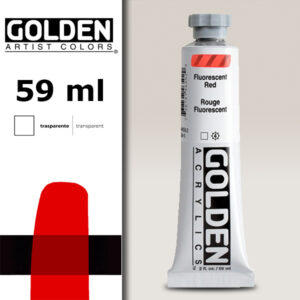 G145 - 4650 Rosso Fluo S5 Acrilico Extra Fine Heavy Body 59 ML Golden