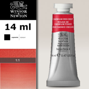 097 - Rosso di cadmio scuro 14 ML Acquerello Professional Winsor e Newton