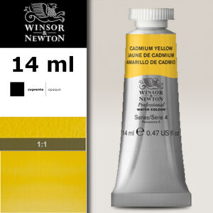 108 - Giallo di cadmio 14 ML Acquerello Professional Winsor e Newton