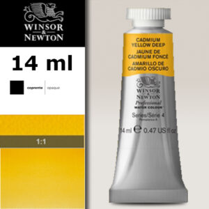 111 - Giallo di cadmio scuro 14 ML Acquerello Professional Winsor e Newton