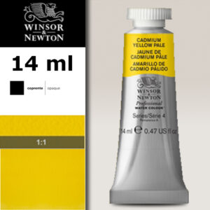 118 - Giallo cadmio pallido 14 ML Acquerello Professional Winsor e Newton