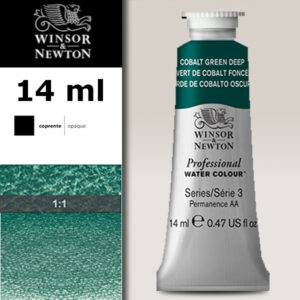185 - Verde cobalto scuro 14 ML Acquerello Professional Winsor e Newton