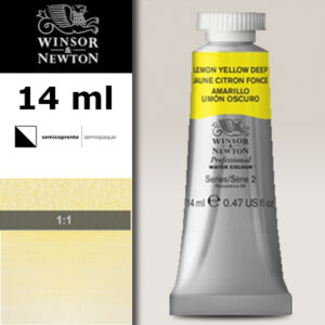 348 - Giallo limone scuro 14 ML Acquerello Professional Winsor e Newton