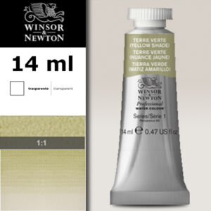 638 - Terra verde - Tonalità gialla 14 ML Acquerello Professional Winsor e Newton