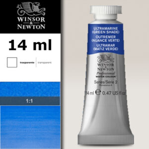 667 - Oltremare - Tonalità verde 14 ML Acquerello Professional Winsor e Newton
