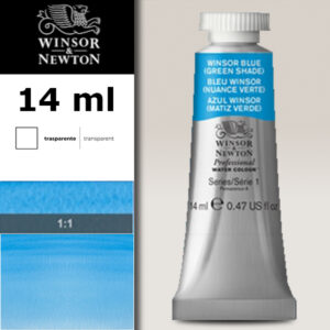 707 - Blu Winsor - Tonalità verde 14 ML Acquerello Professional Winsor e Newton