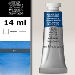709 - Blu Winsor - Tonalità rossa 14 ML Acquerello Professional Winsor e Newton
