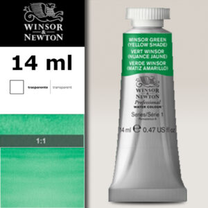 721 - Verde winsor - tonalità gialla 14 ML Acquerello Professional Winsor e Newton