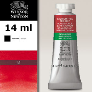 895 - Rosso scuro privo di cadmio 14 ML Acquerello Professional Winsor e Newton
