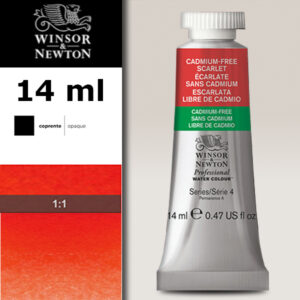 903 - Scarlatto privo di cadmio 14 ML Acquerello Professional Winsor e Newton