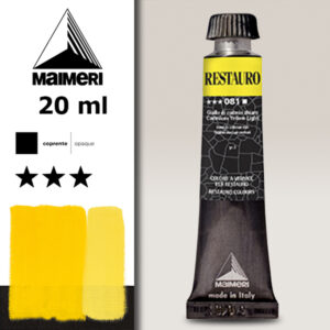 081 - Giallo di cadmio chiaro Colori a Vernice 20 ML Restauro Maimeri