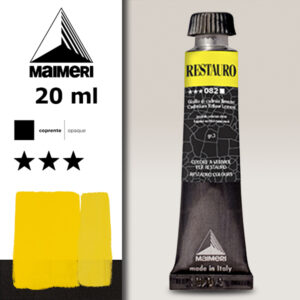 082 - Giallo di cadmio limone Colori a Vernice 20 ML Restauro Maimeri