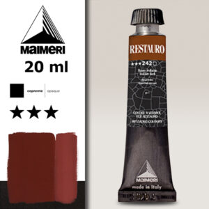 242 - Rosso indiano Colori a Vernice 20 ML Restauro Maimeri