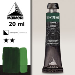 290 - Lacca verde Colori a Vernice 20 ML Restauro Maimeri