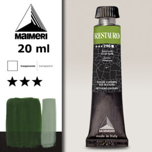 296 - Terra verde Colori a Vernice 20 ML Restauro Maimeri