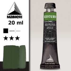 336 - Verde ossido di cromo Colori a Vernice 20 ML Restauro Maimeri
