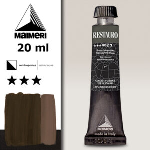 482 - Bruno trasparente Colori a Vernice 20 ML Restauro Maimeri