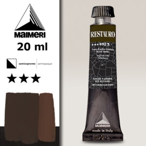 492 - Terra d'ombra bruciata Colori a Vernice 20 ML Restauro Maimeri