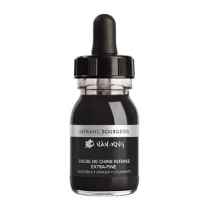 074 - Inchiostro di China + contagocce 30 ML Inchiostro Nan-King Lefranc Bourgeois