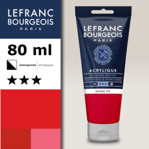 396 - Rosso vivo 80 ML Acrilico Fine Lefranc Bourgeois