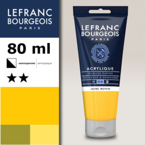 198 - Giallo medio 80 ML Acrilico Fine Lefranc Bourgeois