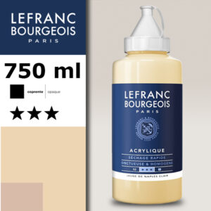 887 - Giallo di Napoli chiaro 750 ML Acrilico Fine Lefranc Bourgeois