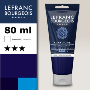 095 - Blu ftalo 80 ML Acrilico Fine Lefranc Bourgeois