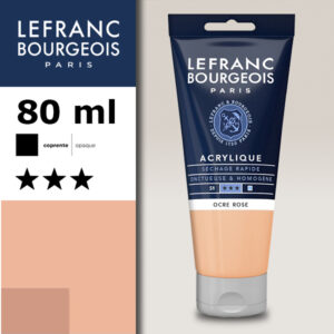 817 - Ocra rosa 80 ML Acrilico Fine Lefranc Bourgeois