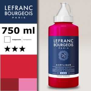437 - Rosso primario 750 ML Acrilico Fine Lefranc Bourgeois